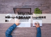 妹妹csgo免费看中文版（csgo妹妹皮肤）